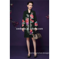 Cestbella High quality Autumn & Spring Liyuan Style Elegant Long Sleeve Printed Flower Women Coat